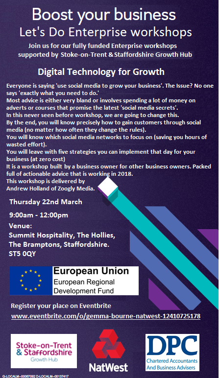 Free business event in Staffordshire