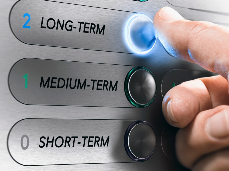 Balancing long-term and short-term strategies