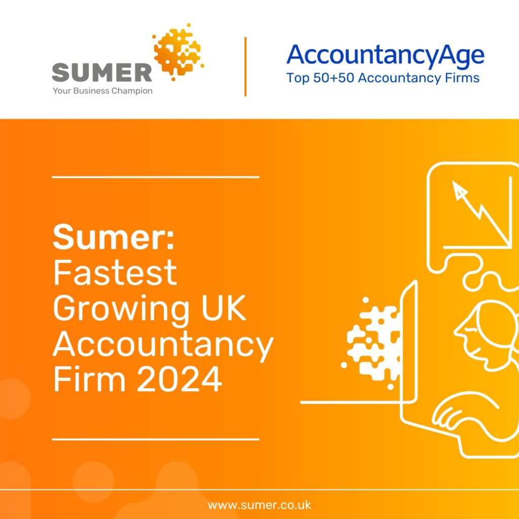 Sumer has been recognised in this year’s Top 50+50 Accountancy Firms, by Accountancy Age!